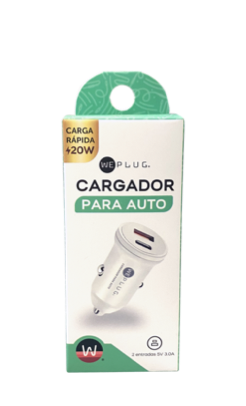 Cargador Auto Verde